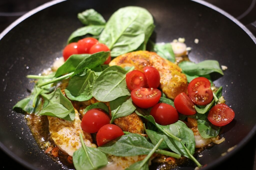 one pan chicken and vegetable