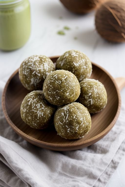 Coconut Matcha Energy Balls